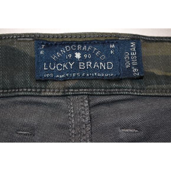 Lucky Brand Women's 10/30 Sofia Skinny Camo Pattern Denim Distressed Jeans - Picture 6 of 10